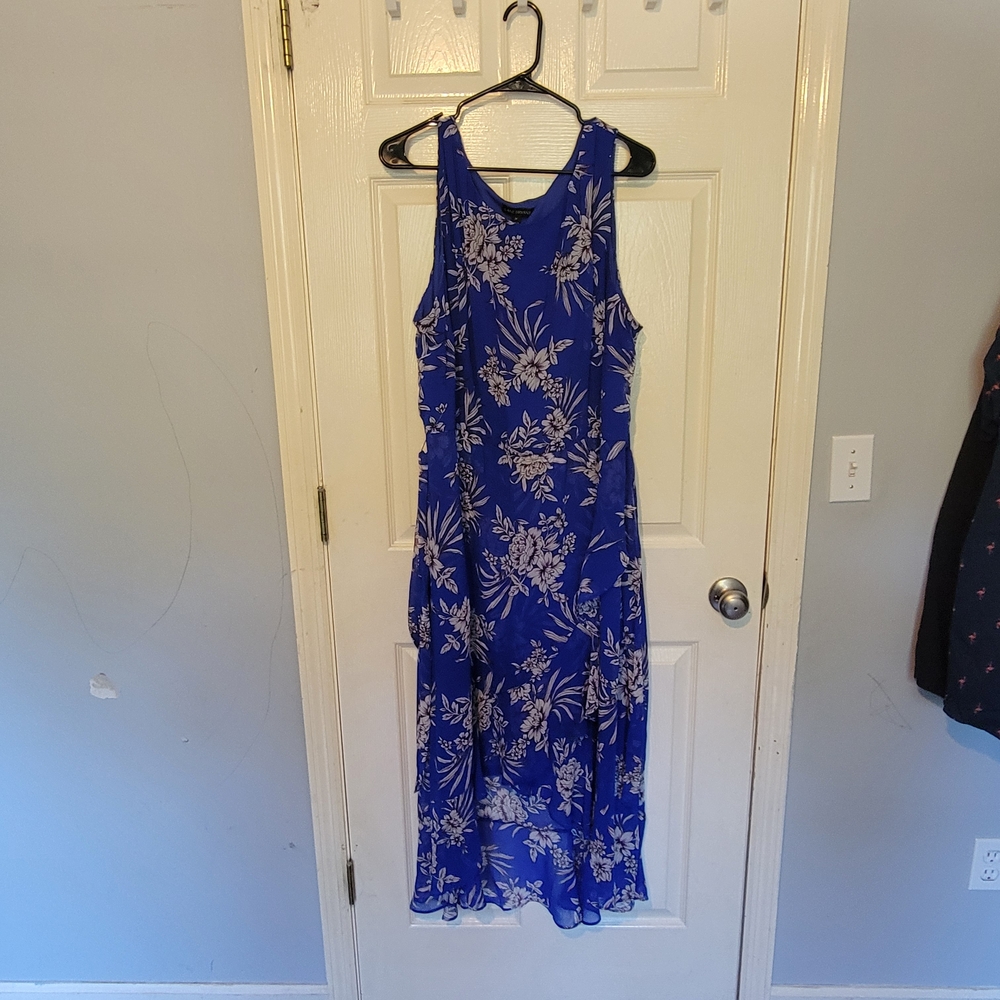 Lane Bryant Blue Floral Maxi Dress